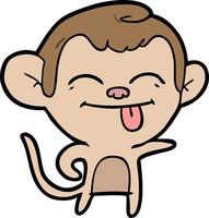 Vector monkey character in cartoon style