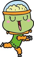 Vector robot character in cartoon style
