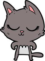 Vector cat character in cartoon style