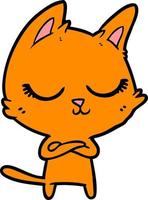 Vector cat character in cartoon style