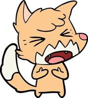 Vector fox character in cartoon style