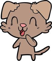 Vector dog character in cartoon style