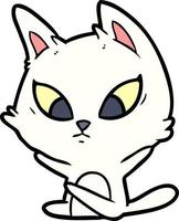 Vector cat character in cartoon style