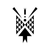 Black Ethnic Geometric Pattern vector