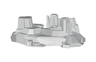 Vector illustration of 3D Stone
