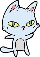 Vector cat character in cartoon style