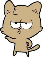 Vector cat character in cartoon style