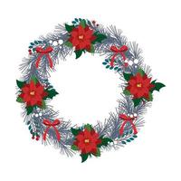 Vector illustration of Christmas Wreath