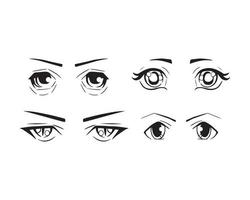 Eyes Expression Set vector