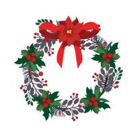 Vector illustration of Christmas Wreath