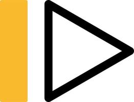 Playback icon, illustration, vector on a white background.