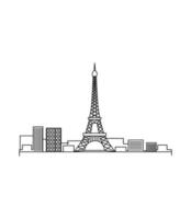 ilustración vectorial de París vector