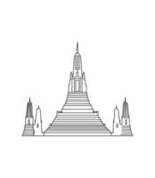 ilustración vectorial de bangkok vector