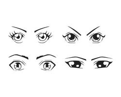 Eyes Expression Set vector