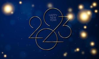 2023 Happy New Year Background Design. vector