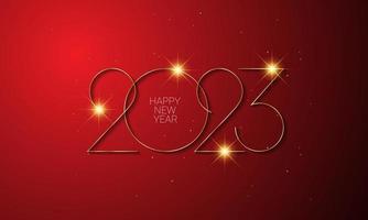 2023 Happy New Year Background Design. vector