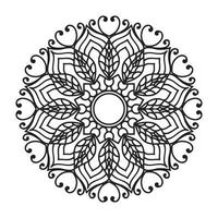 Collections Circular pattern in the form of a mandala for Henna, Mehndi, tattoos, decorations. Decorative decoration in ethnic oriental style. Coloring book page. free Vector
