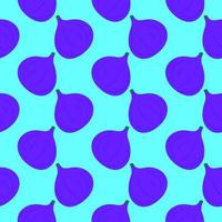 Purple figs,seamless pattern on blue background. vector