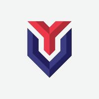 letter Y with V creative logo design vector