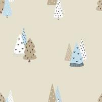 Modern background with christmas trees, great design for any purposes. vector