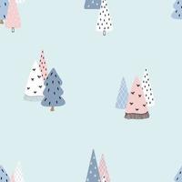 Modern background with christmas trees, great design for any purposes. vector