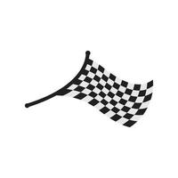 Race flag logo vector