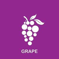 Grape logo background vector