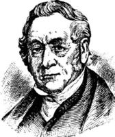 George Stephenson, vintage illustration vector