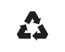 Recycling icon of arrows triangle. Eco friendly recycle symbol. Vector environment mark