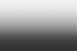 Black and white gradient halftone background. Comics style vector seamless pattern.