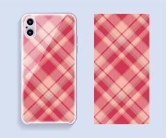 Mobile phone cover design. Template smartphone case vector pattern.