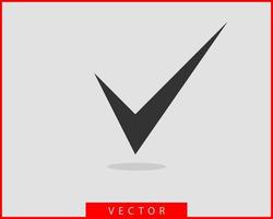 Check mark icon vector symbol design element.