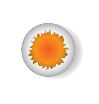 broken egg shell vector
