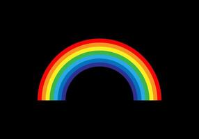 Rainbow vector illustration. Colorful abstract design. Color graphic symbol rain bow.
