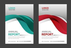 Abstract annual report layout cover design template vector