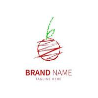 M round logo with green color and unique initial M vector