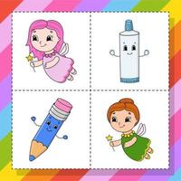 Cute character. Design element. Template for your design, books, stickers, cards, posters, clothes. Cartoon style. Isolated on white background. Vector illustration.