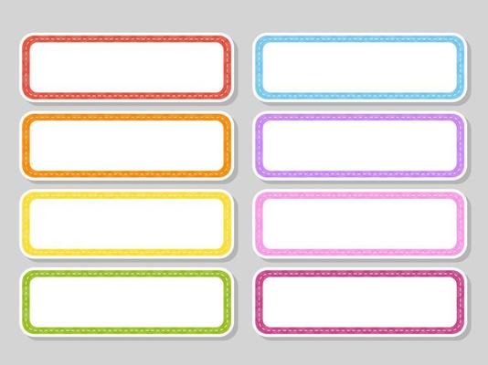Blank 2024 name tags