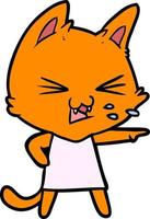 Vector cat character in cartoon style
