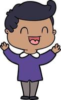 Vector man character in cartoon style