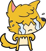 Vector fox character in cartoon style