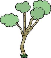cartoon small tree vector
