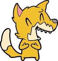 Vector fox character in cartoon style
