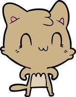 Vector cat character in cartoon style