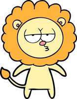 Vector lion character in cartoon style