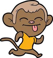 Vector monkey character in cartoon style