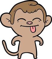 Vector monkey character in cartoon style