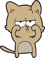 Vector cat character in cartoon style