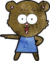 Vector bear character in cartoon style