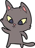 Vector cat character in cartoon style